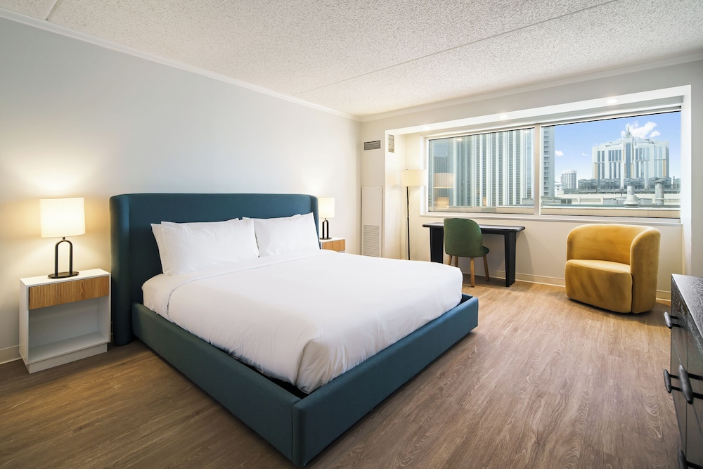 Apartamento de un dormitorio con cama King y cocina del hotel Showboat Atlantic City. Foto 4