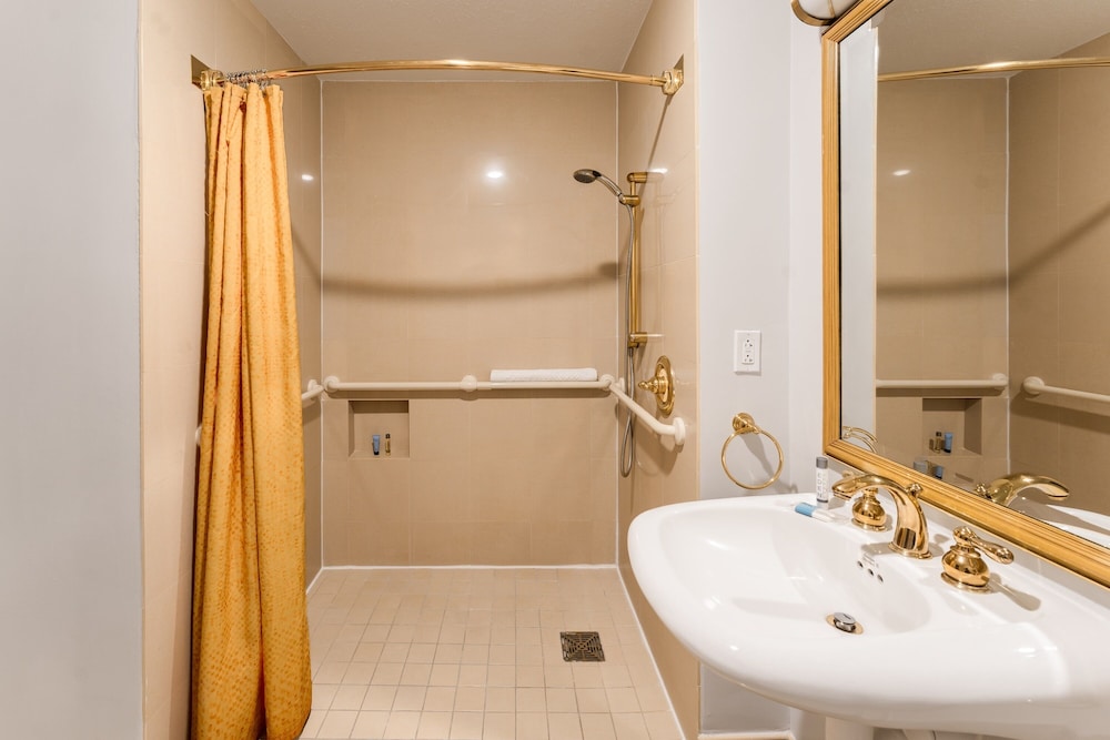 Vista limitada, 1 cama king, ducha a ras de suelo del hotel Showboat Atlantic City. Foto 4