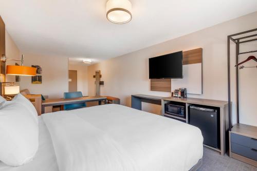 Suite para no fumadores - cama extragrande del hotel Comfort Inn and Suites Saratoga Springs. Foto 4