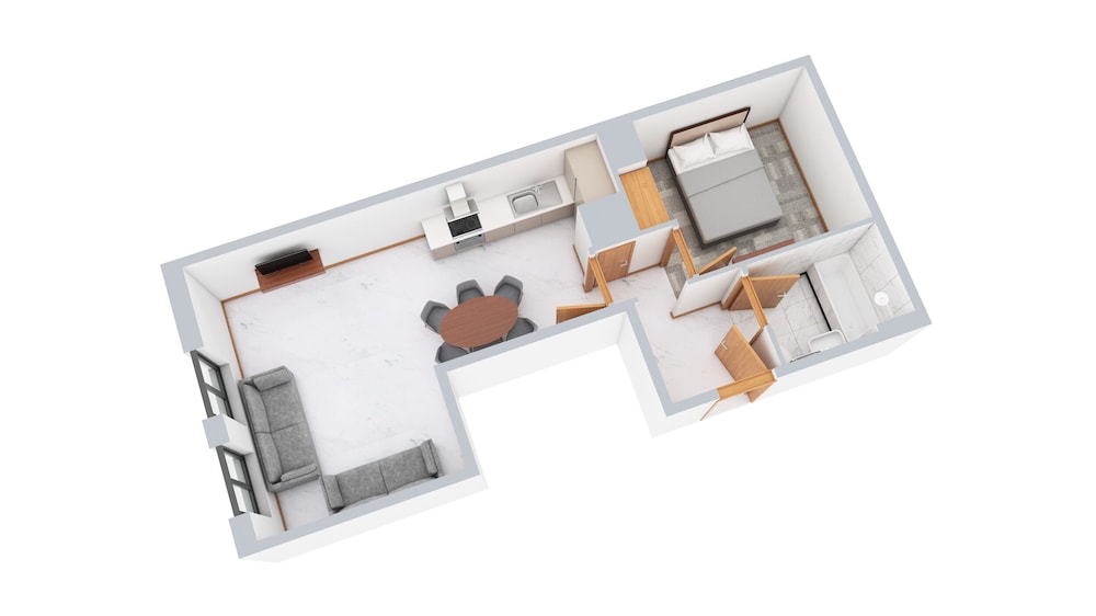 Apartamento Deluxe, 1 habitación, accesible para personas con discapacidad del hotel Sanctum London Belsize Road. Foto 12