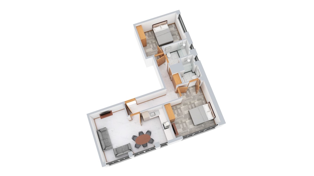 Apartamento Deluxe, 2 habitaciones, accesible para personas con discapacidad del hotel Sanctum London Belsize Road. Foto 13