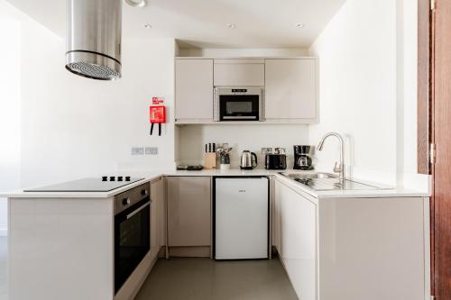 Apartamento Con Cocina 1 habitación Vista ciudad Sofá Cama incluido 1 Cama doble del hotel High Street Kensington Apartments