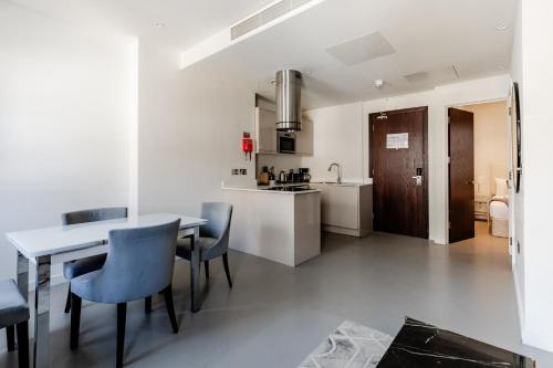 Apartamento Con Cocina 1 habitación Vista ciudad Sofá Cama incluido 1 Cama doble del hotel High Street Kensington Apartments. Foto 5