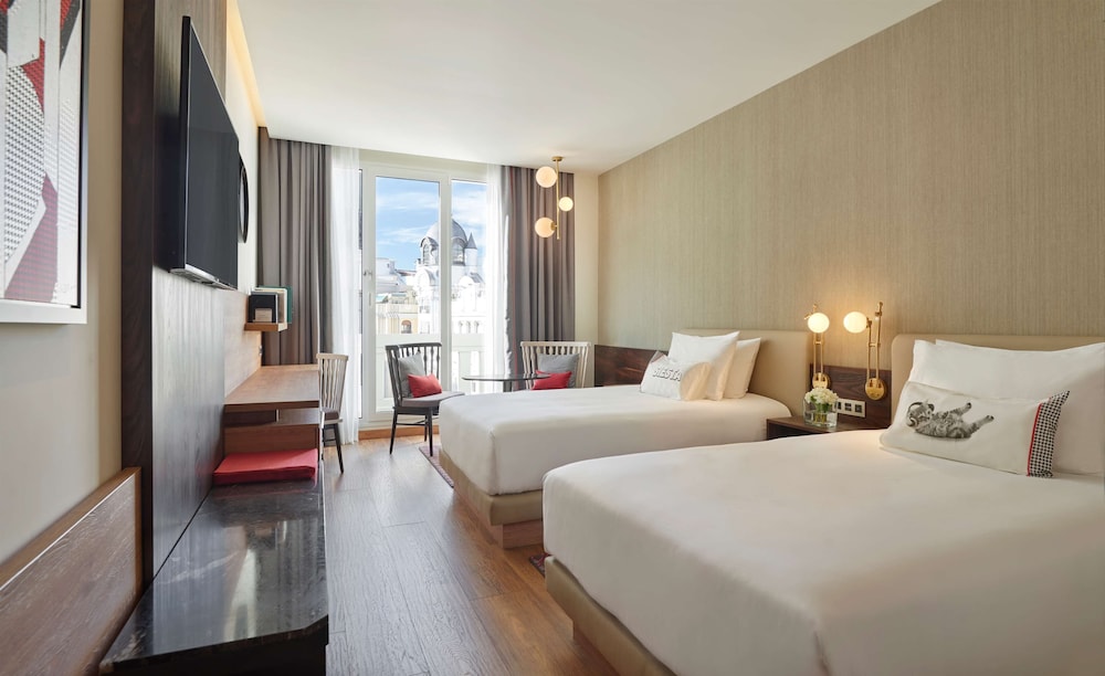 Habitación, 2 camas dobles, no fumadores del hotel Hyatt Centric Gran Via Madrid. Foto 1
