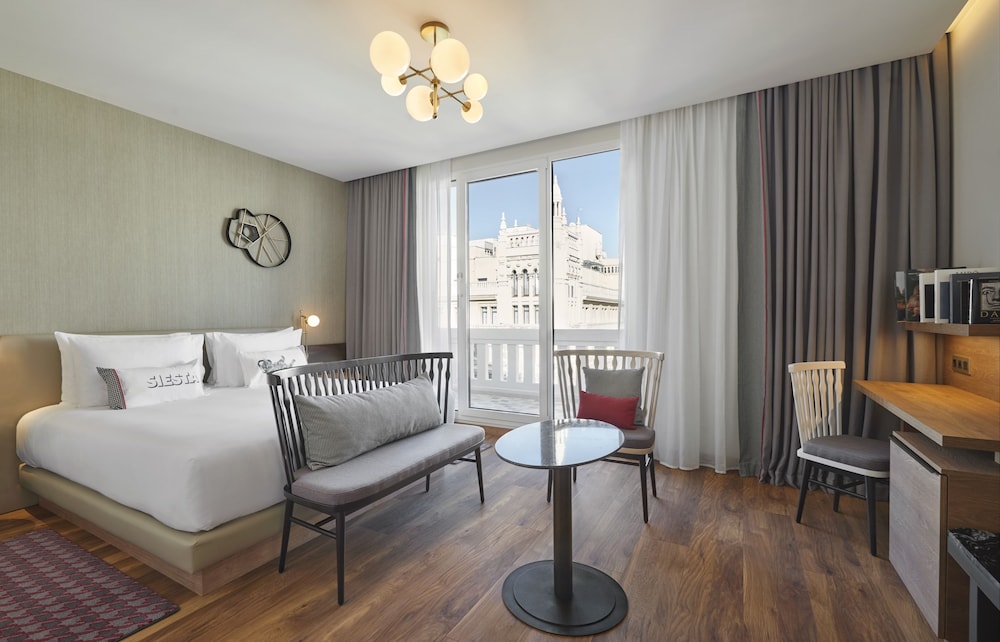 Habitación, 1 cama de matrimonio grande, no fumadores, terraza (Grand Via View) del hotel Hyatt Centric Gran Via Madrid