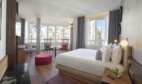 Junior Suite del hotel Hyatt Centric Gran Via Madrid