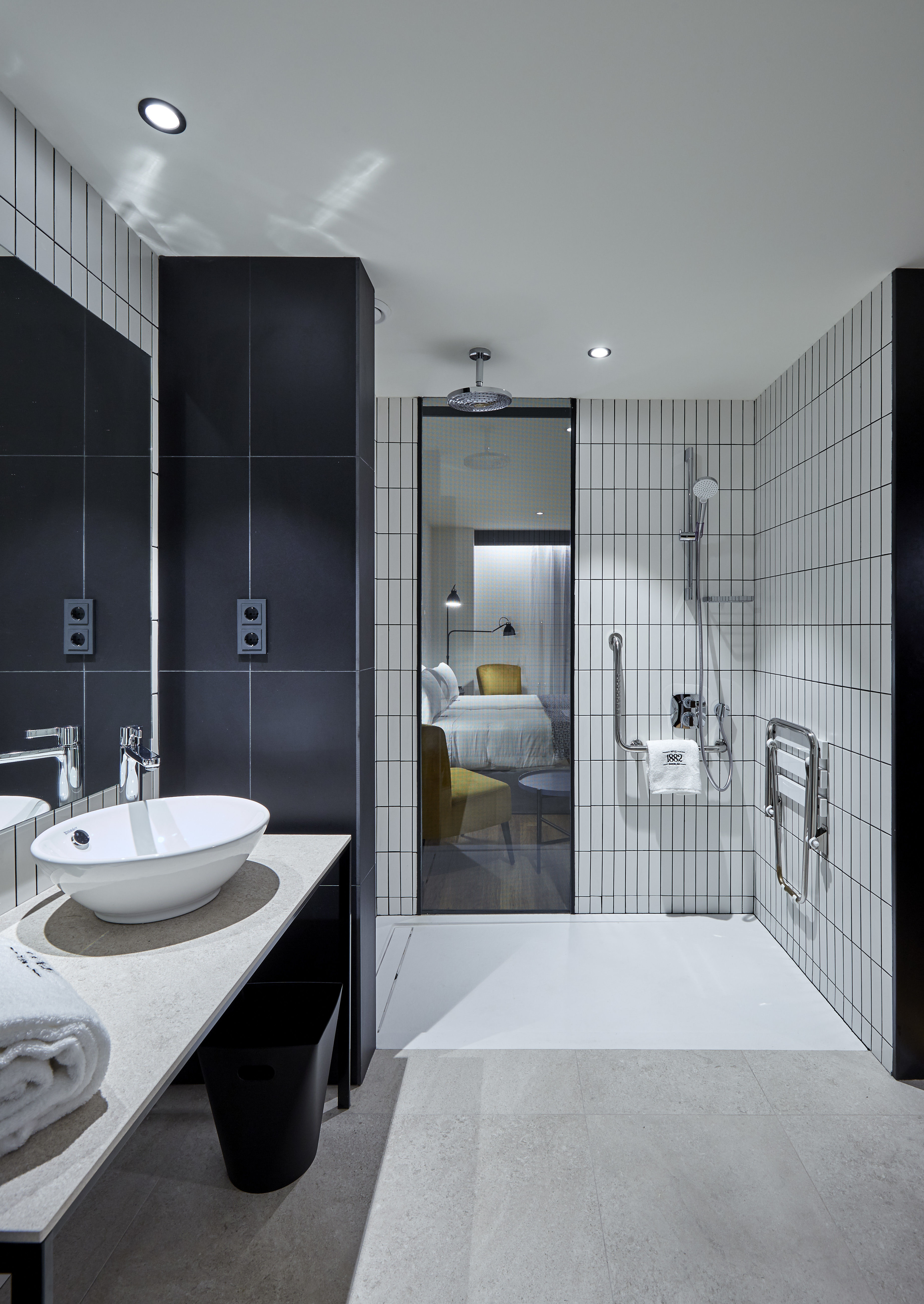 Habitación adaptada del hotel Radisson Blu 1882 Hotel, Barcelona Sagrada Familia