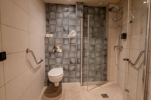 Habitación adaptada para personas con movilidad reducida - Cama grande del hotel De L'Espérance. Foto 5