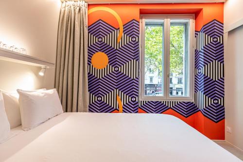 Habitación Doble con baño privado del hotel Graphik Montparnasse. Foto 3