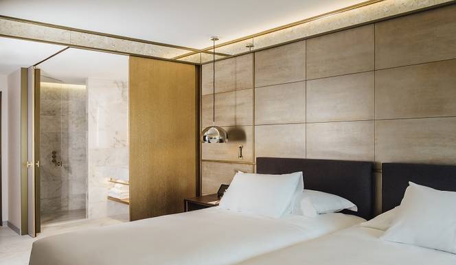 Habitación Almanac 2 camas del hotel Almanac Barcelona