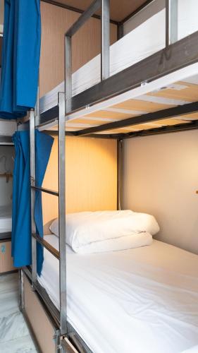 Cama en habitación compartida mixta de 10 camas del hotel The Nomad. Foto 1