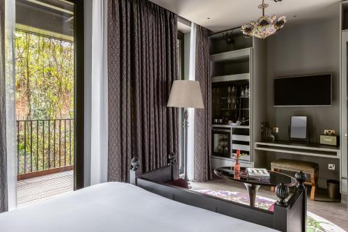 Habitación con terraza del hotel The Mandrake