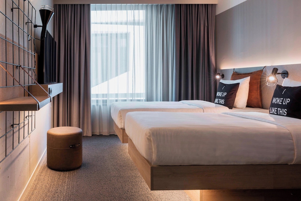 Habitación, 2 camas individuales del hotel Moxy Frankfurt City Center