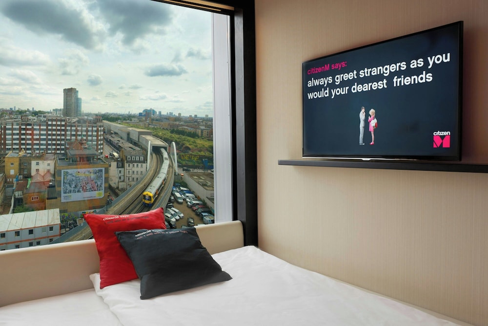 Habitación, 1 cama de matrimonio grande del hotel Citizenm London Shoreditch. Foto 8