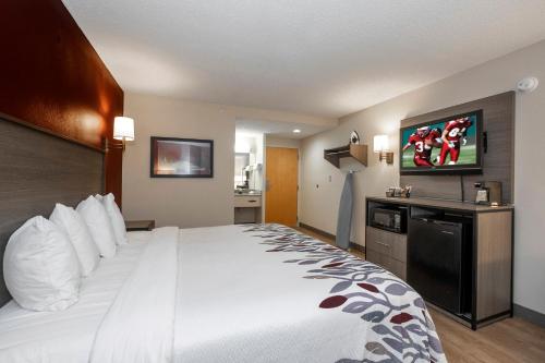 Habitación Superior con cama extragrande - No fumadores del hotel Red Roof Inn Clifton Park. Foto 2