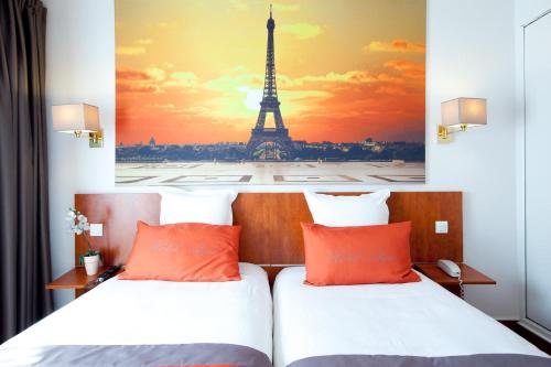 Habitación Doble - 2 camas del hotel Alyss Saphir Cambronne Eiffel. Foto 4
