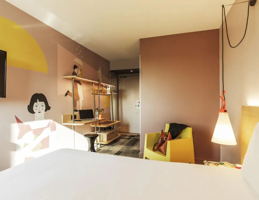 Habitación Estándar con 1 cama doble del hotel ibis Styles Lyon Confluence. Foto 9