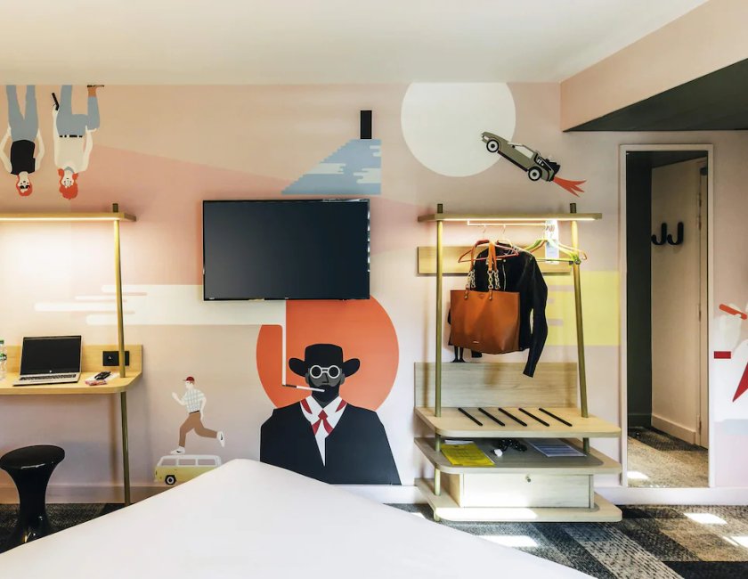 Habitación Estándar con 1 cama doble del hotel ibis Styles Lyon Confluence. Foto 12