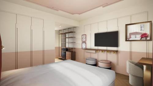 Habitación Superior con cama extragrande del hotel Urban Hive Paris