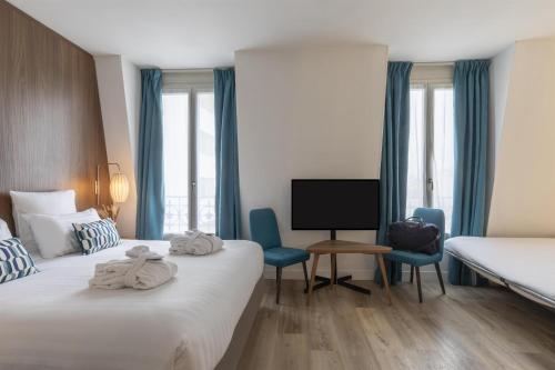 Suite Junior con sofá cama del hotel Best Western Plus 61 Paris Nation. Foto 6