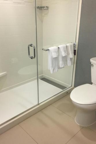 Suite con cama extragrande y sofá cama del hotel Residence Inn Albany Clifton Park