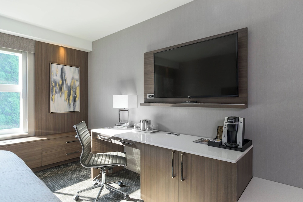 Habitación, 1 cama king con sofá cama, accesible auditivamente del hotel Courtyard By Marriott Edgewater Nyc Area. Foto 5