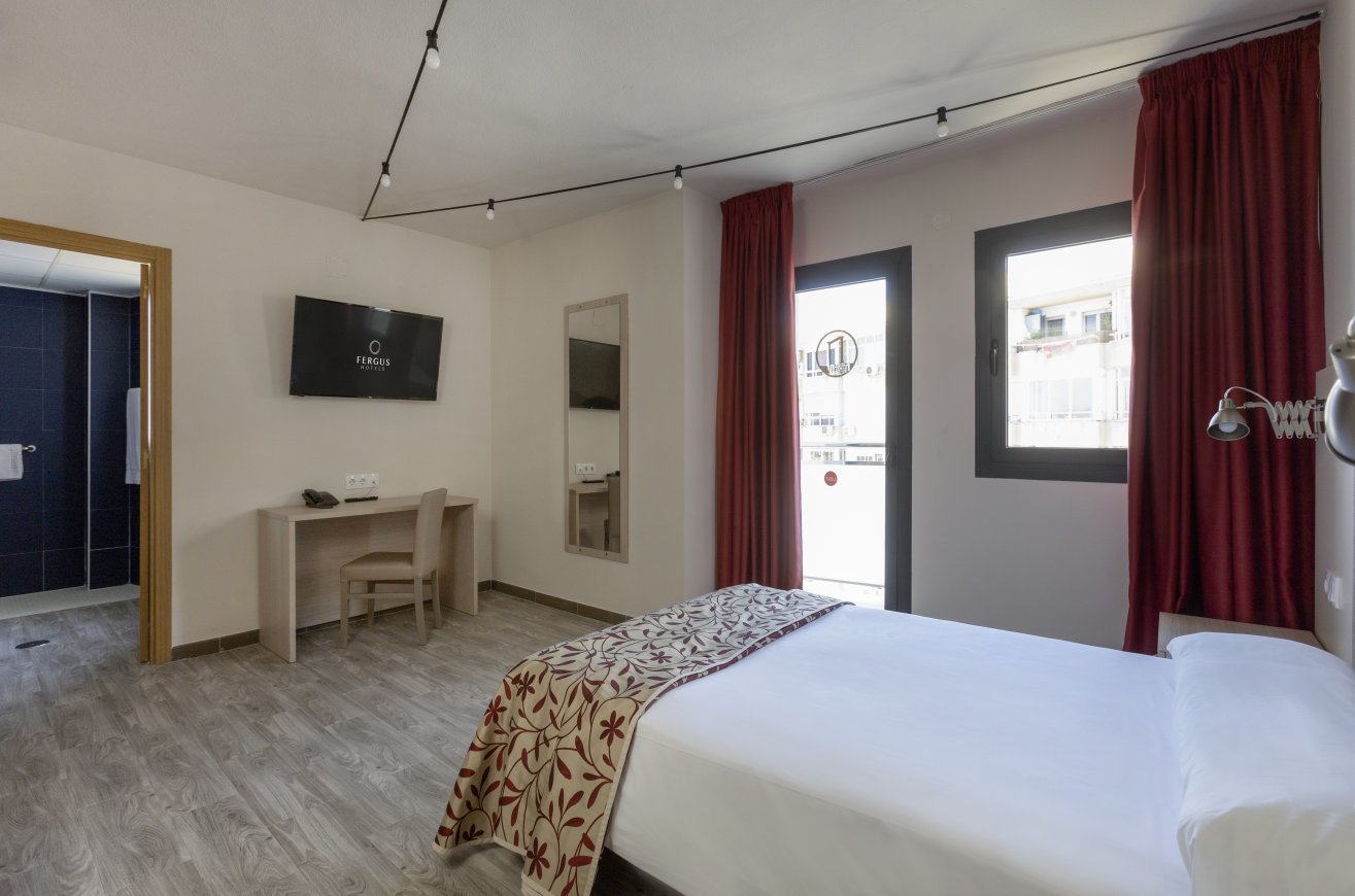 Habitación individual del hotel tent Torremolinos