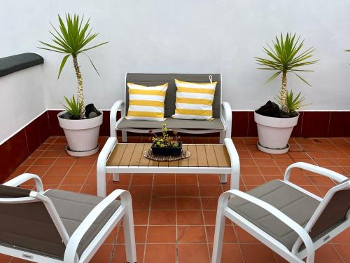 Apartamento con 1 dormitorio y vistas al mar - Fumadores del hotel Apartamentos Los Verodes. Foto 10