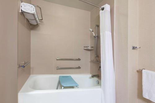 Habitación con cama extragrande, bañera y vistas a la ciudad - Adaptada para personas con movilidad reducida/discapacidad auditiva del hotel Hilton New York Times Square. Foto 1