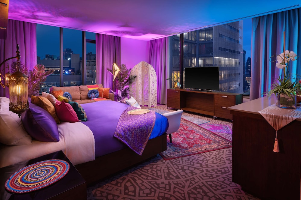 Estudio, 1 cama de matrimonio grande (Aladdin Themed) del hotel Hilton New York Times Square. Foto 1