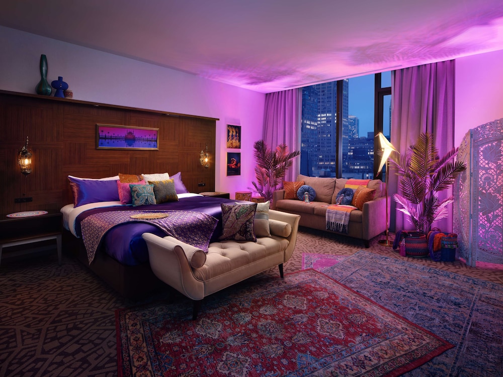 Estudio, 1 cama de matrimonio grande (Aladdin Themed) del hotel Hilton New York Times Square. Foto 4