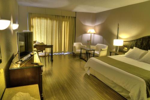 Habitación Doble con vistas a la ciudad del hotel Beatriz Toledo Auditorium and Spa. Foto 4