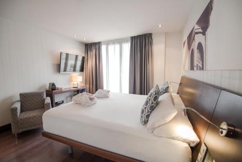 Habitación Doble con terraza del hotel Petit Palace Marques Santa Ana. Foto 1