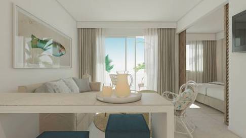 Apartamento Select Vista Mar Lateral del hotel Carema Beach Menorca