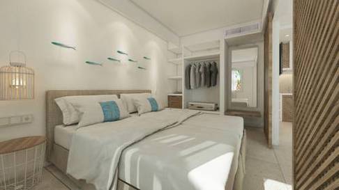 Apartamento Select Vista Mar Lateral del hotel Carema Beach Menorca. Foto 2