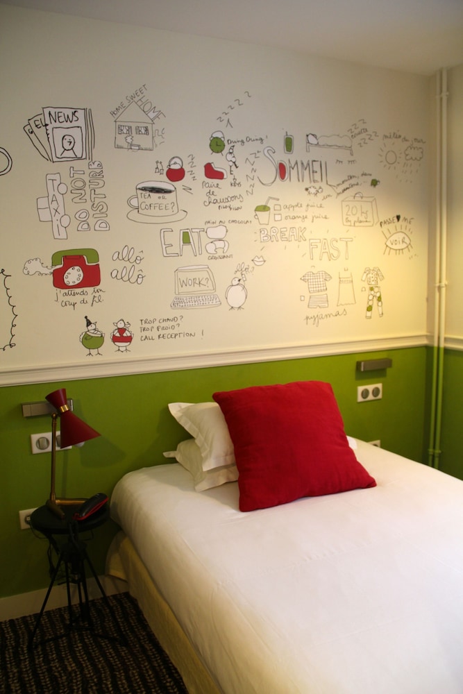 Habitación individual clásica del hotel Les Trois Poussins
