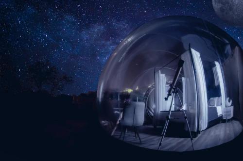 EXPERIENCIA BUBBLE ANDROMEDA con jacuzzi exterior del hotel La Correa del Almendro. Foto 1