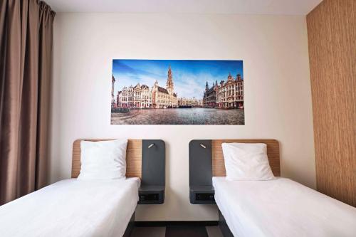 Habitación Doble - 2 camas del hotel Easyhotel Brussels City Centre