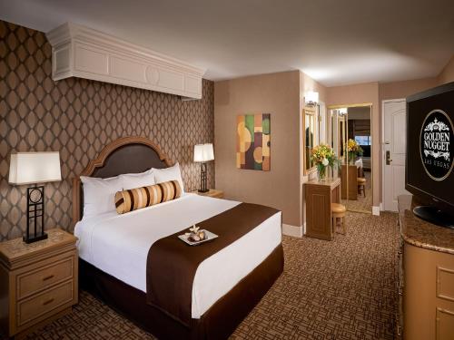 Carson Tower Deluxe con cama extragrande del hotel Golden Nugget Las Vegas and Casino