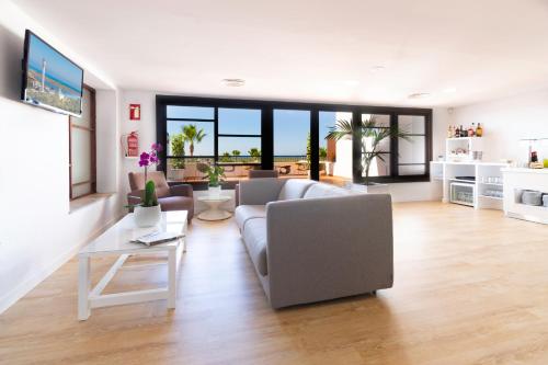 Habitación Familiar Doble Exclusiva con vistas al mar del hotel Fuerte El Rompido. Foto 2