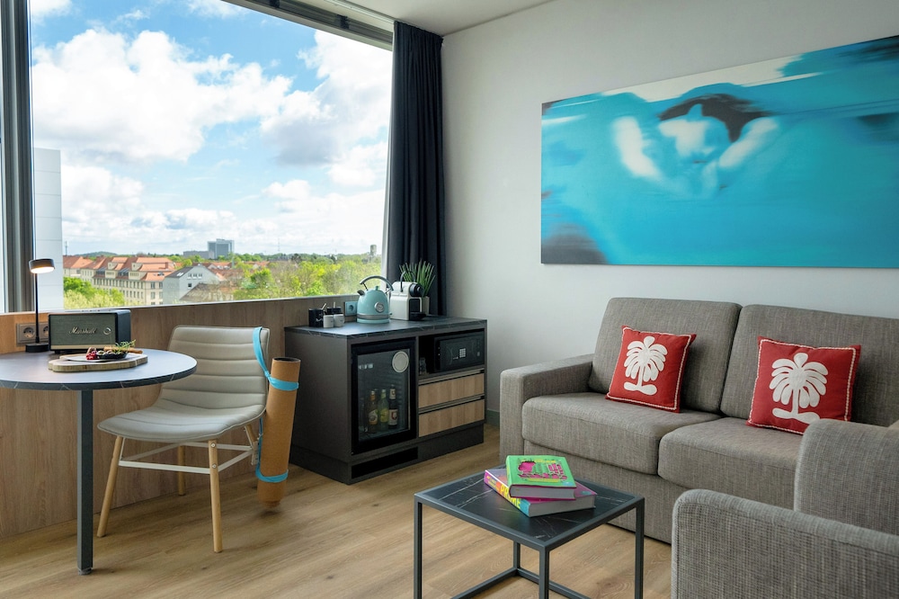 Loft 1 Cama king 1 habitación Vista Patio del hotel Innside München Parkstadt Schwabing. Foto 12