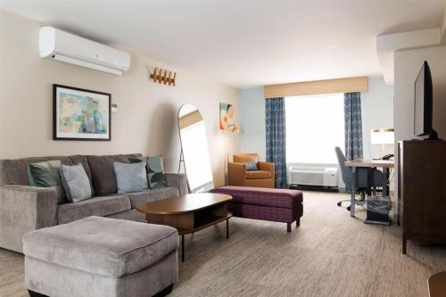 Suite de 1 dormitorio - 1 cama extragrande del hotel Hilton Garden Inn New York / Staten Island. Foto 5