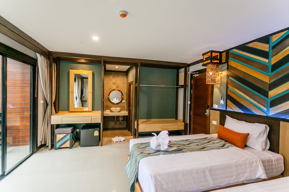 Habitación superior con 2 camas individuales del hotel Chaokoh Phi Phi and Resort