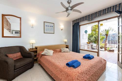 Estudio con vistas a la piscina del hotel Las Lilas. Foto 44