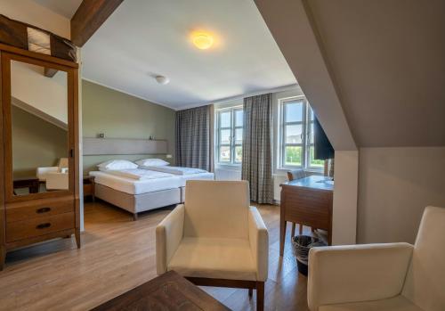 Habitación Doble Superior con vistas al lago del hotel Lake Gistihusid Egilsstadir. Foto 2