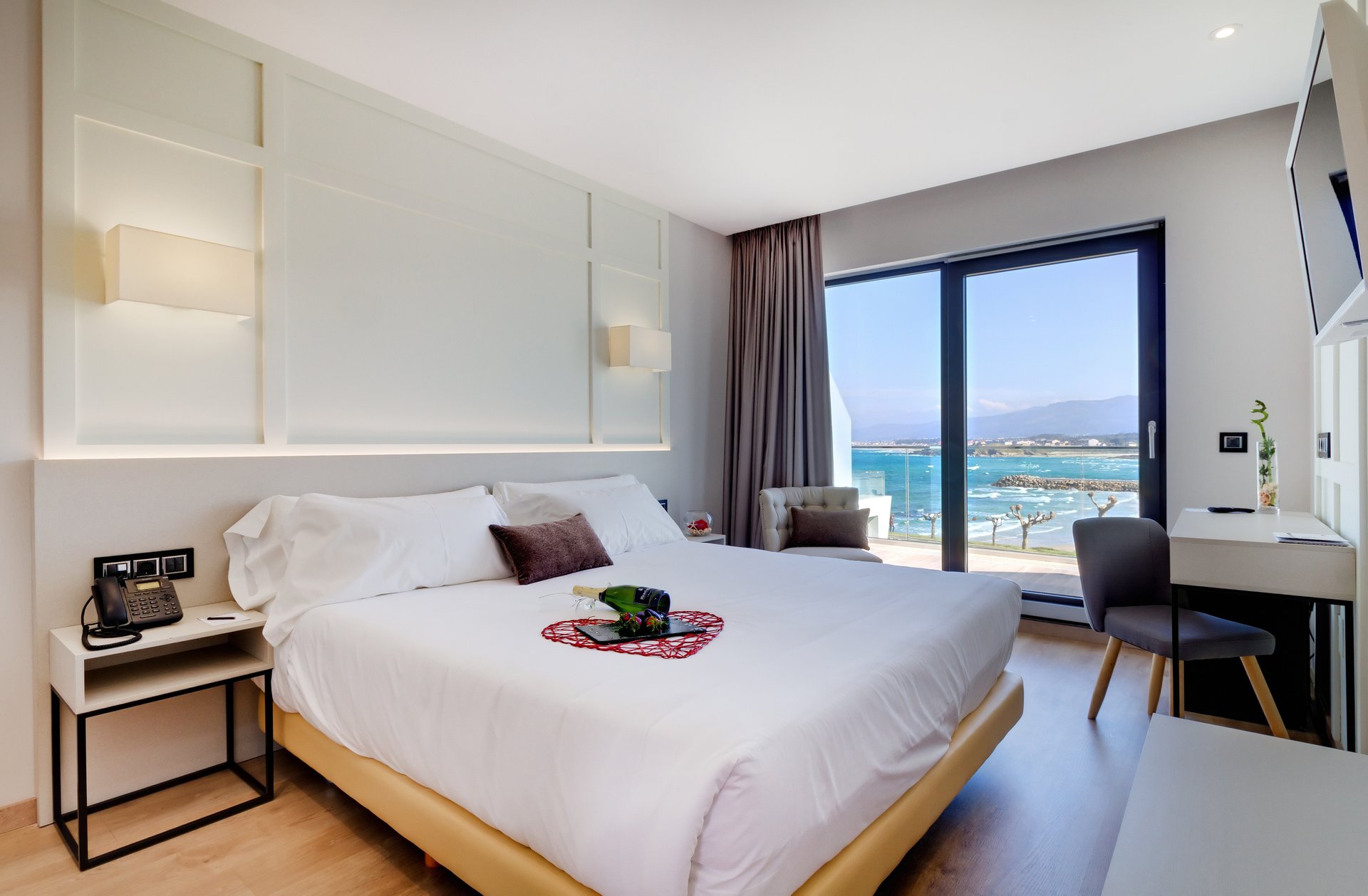 Habitación individual del hotel Oca Playa De Foz and Spa