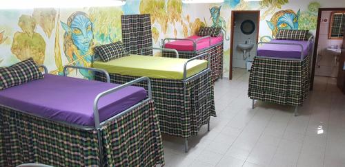 Habitación Compartida Mixta de 12 camas del hotel Los Duendes Del Sur