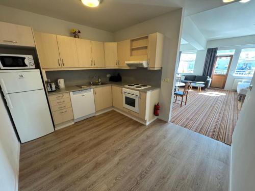 Apartamento con balcón del hotel Hótel Borgarnes. Foto 3