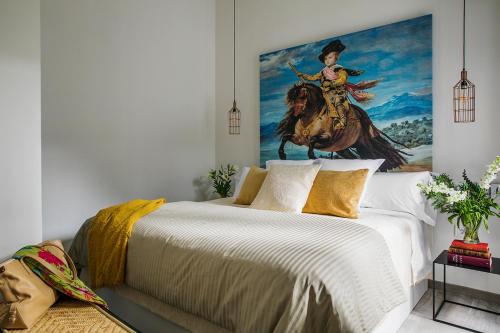 Apartamento Con Cocina 1 Cama king 1 habitación Vista Patio Sofá Cama incluido del hotel Matahacas Pool & Luxury. Foto 7