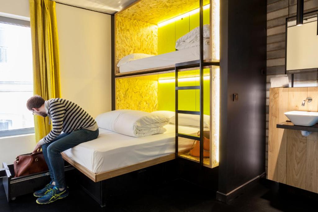 Habitación Doble o Twin con cama litera del hotel Bastardo